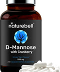 Double Strength DMannose with Cranberry Pills 1000mg Per Serving 200 Capsules 2 in 1 Formula Flush Impurities Supports Urinary Tract Cleanse in Women and Prostate Health in Men