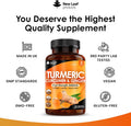 Turmeric Tablets 2600Mg High Strength With Black Pepper & Ginger (6 Months Supply) Active 95% Turmeric Curcumin Supplements 365 Tablets Not Capsules, Vegan, Uk Made By Leaf