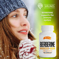 SIRUNES Berberine Capsules Ceylon Cinnamon & Turmeric - Berberine Hcl Dietary Supplement For Men And Women Non Gmo Berberine 1000Mg, Immune System Booster