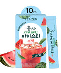Teazen Summer Watermelon Iced Tea Sugar Uva Black Tea Hydration Drink Mix Decaf 10 Sticks 1.76oz