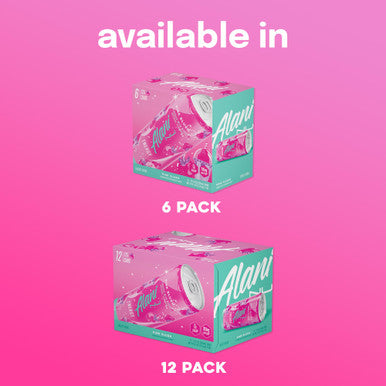 Alani Nu PINK SLUSH Sugar Free Low Calorie Energy Drinks 200mg Caffeine Biotin B Vitamins Zero Sugar 10 Calories 12 Fl Oz Cans 12 Pack