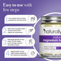 Naturallymum NaturallyMum - Magnesium Body Butter Cream for Sleep [NATURAL & VEGAN] - Magnesium Body Butter Support for Sleep Heart Bone Nerve Gut & Muscle Health - Magnesium Butter Cream for Sleep - Lavender