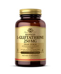 Solgar Reduced L-Glutathione 250 Mg 60 Vegetable Capsules - Antioxidant Support - Free Form Amino Acids - Non-Gmo Vegan Gluten Free Dairy Free Kosher - 60 Servings