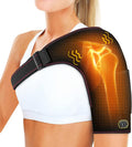 Yabuu Heated Shoulder Wrap Pad With Massager,Electric Shoulder Massager Cordless Heating Pad With 3 Vibration And Heat Settings Hot Therapy For Shoulder Pain Relief For Women Men Gift