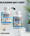 Immune Defense Support Supplement 8 in 1 w/Zinc 50mg Quercetin, VIT C 1000mg, Vitamin D3 5000 IU, Elderberry, Turmeric Curcumin, Ginger, Echinacea - Immunity System Booster Vegan - 60Ct