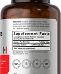 Agmatine Sulfate Capsules 1500Mg | 60 Pills | Pharmaceutical Grade | Non-Gmo, Gluten Free Supplement | By Horbaach