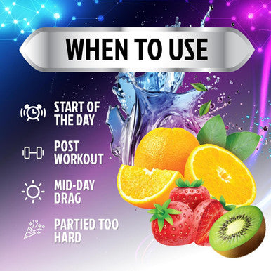 Nature'S Nutrition Daily Electrolyte Drink Mix - Best Multivitamin Hydration Supplement 6 Electrolytes & Minerals Post Workout & Recovery Electrolyte Powder Refreshing Fruit Punch Flavor Vegan Non-GMO - 60 Servings