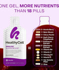 Healthycell Immune Super Boost Daily Liquid Supplement - Immune Support Supplement For Adults With Ecea Elderberry Vitamin C Vitamin D Calcium & Zinc - 30 Gel Packs