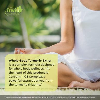 Irwin Naturals Whole Body Turmeric + Curcumin C3 Complex - 60 Liquid Soft-Gels, Pack Of 2 - Supports Whole-Body Wellness - 60 Total Servings