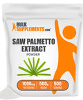 BulkSupplements Saw Palmetto Extract Powder - Saw Palmetto Supplement for Men, from Saw Palmetto Berry - 1g (1000mg) of Saw Palmetto Berry Extract - (1 Kilogram - 2.2 lbs)
