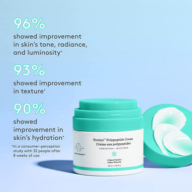 Drunk Elephant Protini Polypeptide Cream Mini. Protein Face Moisturizer with Amino Acids. (0.50 oz / 15 mL)