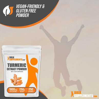 Bulksupplements.Com Turmeric Extract Powder - Curcumin Supplements 1000Mg, Turmeric Curcumin Powder, Turmeric Powder - Turmeric Root Powder, Gluten Free, 1000Mg Per Serving, 250G (8.8 Oz)