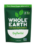 WHOLE EARTH 100% Erythritol Zero Calorie Plant-Based Sugar Alternative, 4 Pound Pouch (Packaging May Vary )