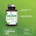 Calcium Carbonate with Vitamin D, Supports Immune Health & Bone Health, 1300mg Calcium & 800 IU Vitamin D3, Fast Absorption, Gluten Free, Supplement for Women & Men by Natures Nutrition - 180 Tablets