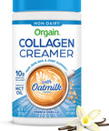 Orgain Collagen Creamer with Organic Oatmilk Powder French Vanilla 10g of Hydrolyzed GrassFed Collagen 1g of Sugar Made with MCT Avocado and Coconut Oil No Dairy or Soy NonGMO 10 oz