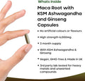 New Leaf Maca Root Capsules With Ksm Ashwagandha And Ginseng - 180 High Strength 6000Mg Capsules