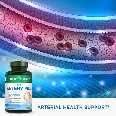 The Artery Pill MenaQ7 Vitamin K2 UltraPure Omega3 Fish Oil Purity Products 60Count
