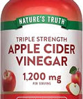 Nature's Truth Apple Cider Vinegar Capsules | 1200mg | 200 Pills | Extra Strength | Value Size | Non-GMO & Gluten Free Supplement