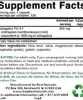 Best Naturals Astragalus Extract 1000 Mg 120 Capsules (Pack of 2)