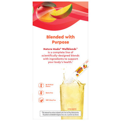 Nature Made Wellblends Active Immune Defense Fizzy Drink Mix Resistaid Vitamin C 500Mg Vitamin D 1000 Iu Zinc And Electrolytes Powder 14 Stick Packs