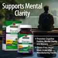 Nature'S Answer Bacopa 500mg 90-Capsules | Promotes Cognitive Function | Mental Clarity Support | Gluten- Non-GMO Vegan No Preservatives or Artificial Flavors | Single Count