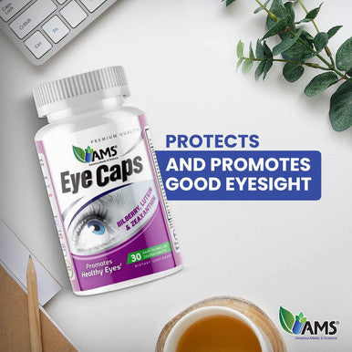 America Medic & Science Eyecaps (30 Caplets) Dietary Supplement For Men And Women Supports Vision Health Enriched With Lutein, Zinc, Selenium, Chromium, And Vitamins A, C, E, And B2