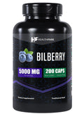 Healthfare Bilberry Extract Capsules 5000Mg | 200 Count | Supports Eye Health | Ultra Strength Supplement | Gluten-Free & Non-Gmo