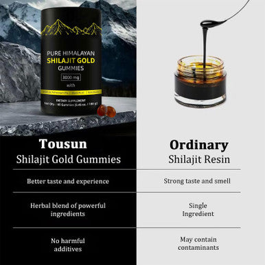 Shilajit Gummies UltimaPeak Pure Himalayan Shilajit for Men Lab Tested No Added Sugar Ashwagandha Gokshura Fulvic Acid & 85+ Trace Minerals for Men Women NonGMO 60 Gummy