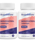 Herodianow 99% Ultra Purity Sublingual Trans-Resveratrol Supplement Organic 900Mg,Aging,Skin,Immune System,120 Lozenges - (2 Pack