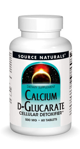 Source Naturals Calcium D-Glucarate 500mg Cellular Detoxifier - 60 Tablets