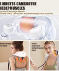 Fsa Hsa Eligible Neck Massager, Portable Neck Massager For Pain Relief - Neck, Shoulder, Back Heated Massager - Deep Tissue Massage For Muscles With Shiatsu Heat For Back Pain, Stress