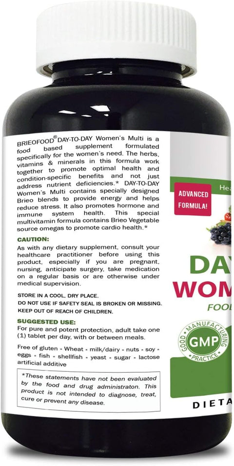 Briofood DaytoDay Food Based Womens Multi (180 Tablets) with Vegetable Source Omegas