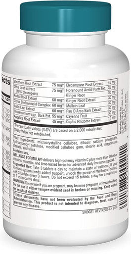 Source Naturals Wellness Formula Bio-Aligned Vitamins & Herbal Defense - Immune System Support Supplement & Immunity Booster - 45 Tablets