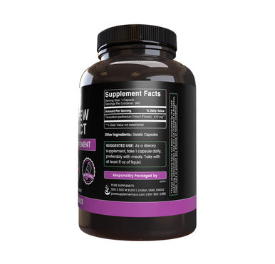 PURE ORIGINAL INGREDIENTS Feverfew Extract (365 Capsules) No Magnesium Or Rice Fillers, Always Pure, Lab Verified
