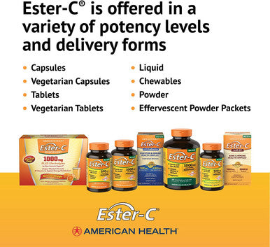 American Health Ester-C With Citrus Bioflavonoids Capsules - Gentle On Stomach Non-Acidic Vitamin C - Non-Gmo 500 Mg 240 Count (Pack Of 2) 120 Servings