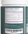 Neurogan Nad+ With Resveratrol Capsules 1:1 Ratio 1200 Mg - 90 Count Cellular Health, Immune Function, Energy Supplements, Promotes Healthy Aging Adenine Dinucleotide For Vitality