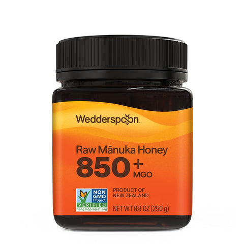 Wedderspoon Raw Manuka Honey 150+ MGO, 17.6 Oz, Unpasteurized New Zealand Honey, Non-GMO, BPA-Free Jar, Superfood & Natural Wellness Support
