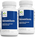 Terry Naturally Strontium Bone Health and Strength Support Supplement Supplement with Vegan Capsules with Strontium Citrate for Superior Absorption 60 Capsules (Pack of 2)