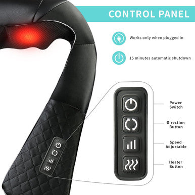Shiatsu Neck And Back Massager, Electric Shiatsu Massager Relief For Neck, Back, Shoulder, Foot, Leg, Muscle Pain Relief, Office, Home & Car Use. Ideal Gifts For Parents, Lover, Friends