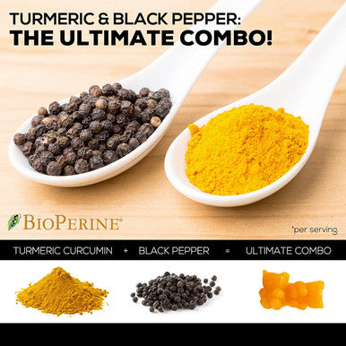 Turmeric Gummies with Black Pepper for Best Absorption, Joint & Heart Support, Natural Immune Support, Nature's Turmeric Supplement, Vegan Friendly Vitamins for Men and Women - 120 Gummies