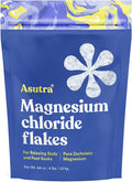 ASUTRA Magnesium Chloride Bath Flakes 4 lbs for Foot Body Soaks Relieve Muscle Cramps Fight Joint Pain Stress Anxiety Headache Relief Pure Zechstein Absorbs Faster Than Epsom Salts