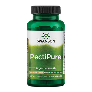 Swanson PectiPure Modified Citrus Pectin-Supports Digestive Health and Cellular Health-Delivers Minimum of 82% Galacturonic Acid-Natural Wellness Supplement (60 Capsules 600mg Each)