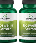 Swanson Boswellia Serrata - Whole Herb & Standardized Extract 120 Caps 2 Pack