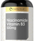 Carlyle Niacinamide Vitamin B3 | 500Mg | 300 Capsules | Non-Gmo, Gluten Free Supplement