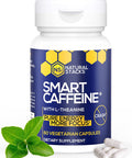 Natural Stacks Smart Caffeine Supplement 60ct Instant Energy and Focus for Life School Work No Jitters and No Crash Premium Sourced 100mg Caffeine from Coffee 200mg LTheanine from Green Tea