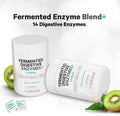 Codeage Fermented Digestive Enzymes Supplement 3-Month Supply - 14 Digestive Enzymes Probiotics Prebiotics Fermented Botanicals Plant-Based Multi Pancreatic Enzymes - 1 Capsule a Day - 90 Capsules