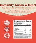 Vegan Vitamin D3 Gummies for Adults - Vitamin D3 5000 IU Natural Gummy Vitamins for Men and Womens Immunity Joint Support Plus Teeth - Gelatin Free Non GMO Delicious Mango Flavor