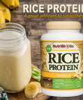 Nutribiotic â€“ Vanilla Rice Protein 1 Lb 5 Oz (600G) Low Carb Keto-Friendly Vegan Raw Protein Powder Grown & Processed Without Chemicals Gmos Or Gluten Easy To Digest & Nutrient-Rich