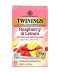 Twinings Lemon & Ginger, Caffeine-Free Herbal Tea Bags, 100 CT Box (1 Pack) | Spicy & Tangy, Ginger, Lemon Peel, Lemongrass, Blackberry Leaves, Soothe Digestion, 100 Foil Lined Individually Wrapped Bags