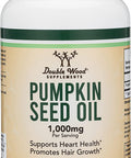 Pumpkin Seed Oil for Hair Growth and Bladder Control 1000mg Per Serving 180 Cold Pressed Softgels Manufactured and Tested in The USA by Double Wood Supplements